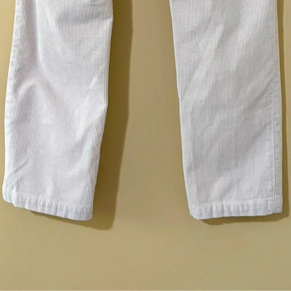 Banana Republic| Ivory Corduroy Straight Leg Pants Sz 25 - Picture 4 of 8